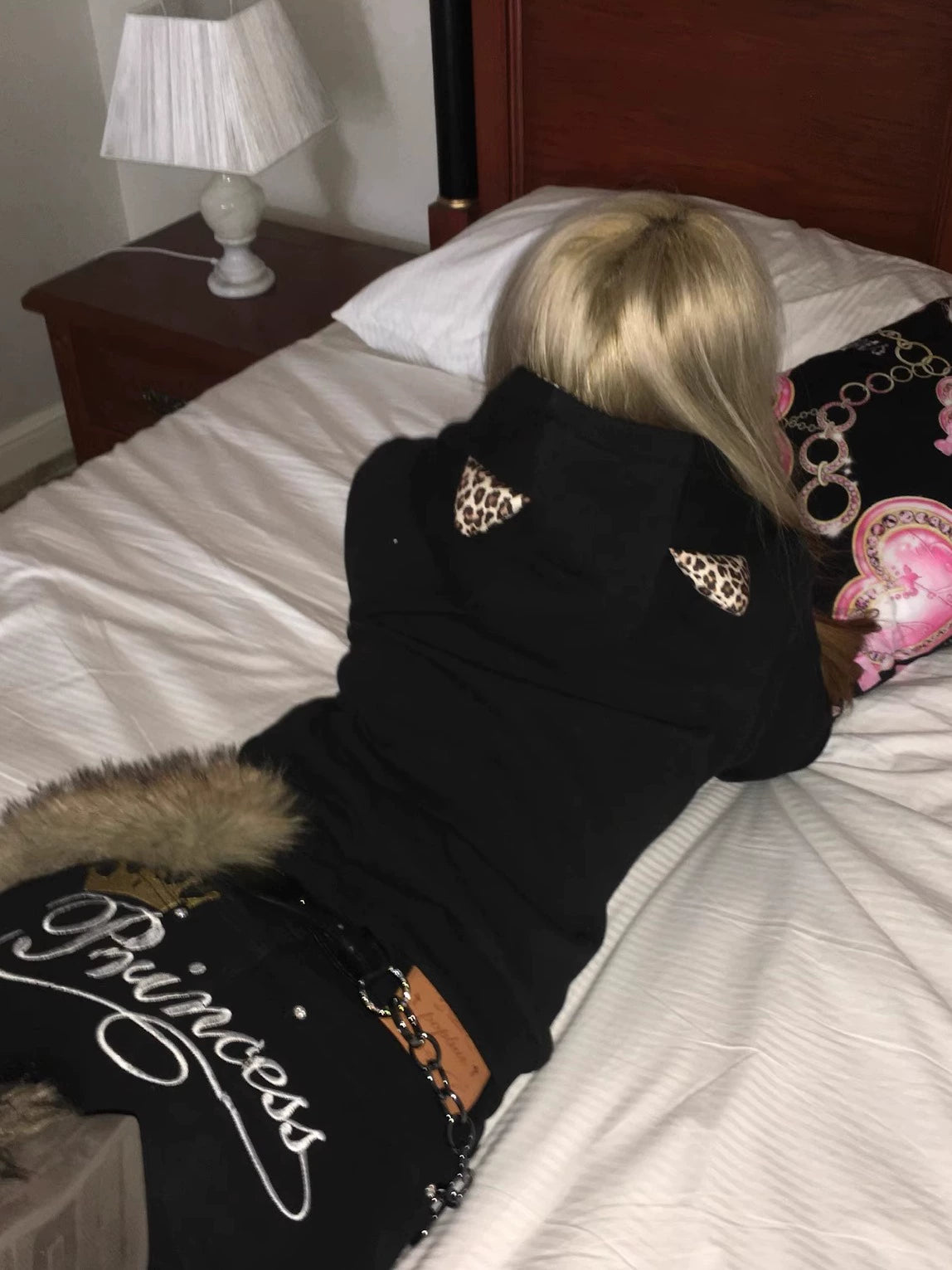 skull print leopard print zebra print patchwork sweatshirt