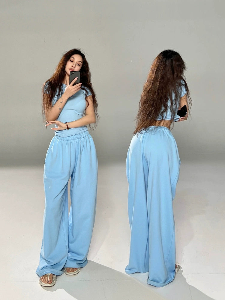 Candy blue sweatpants