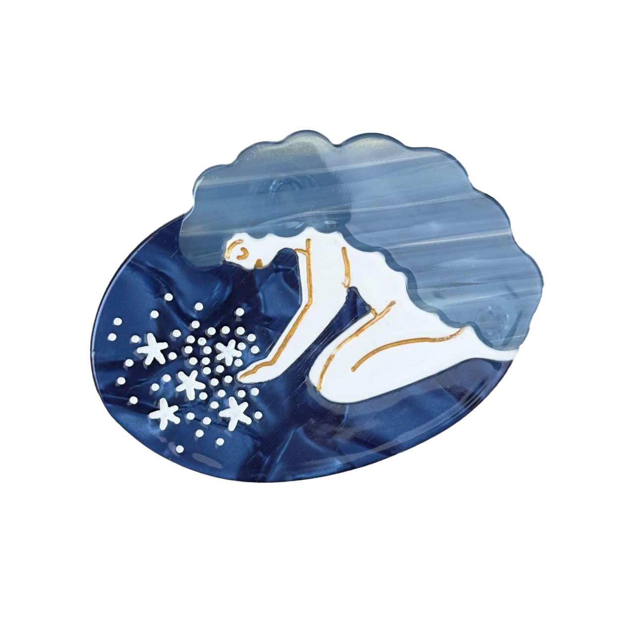 Starry Night Fantasy Fairy Tale Shark Clip