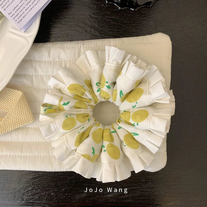 Cherry Baby~Embroidered 3D Scrunchie