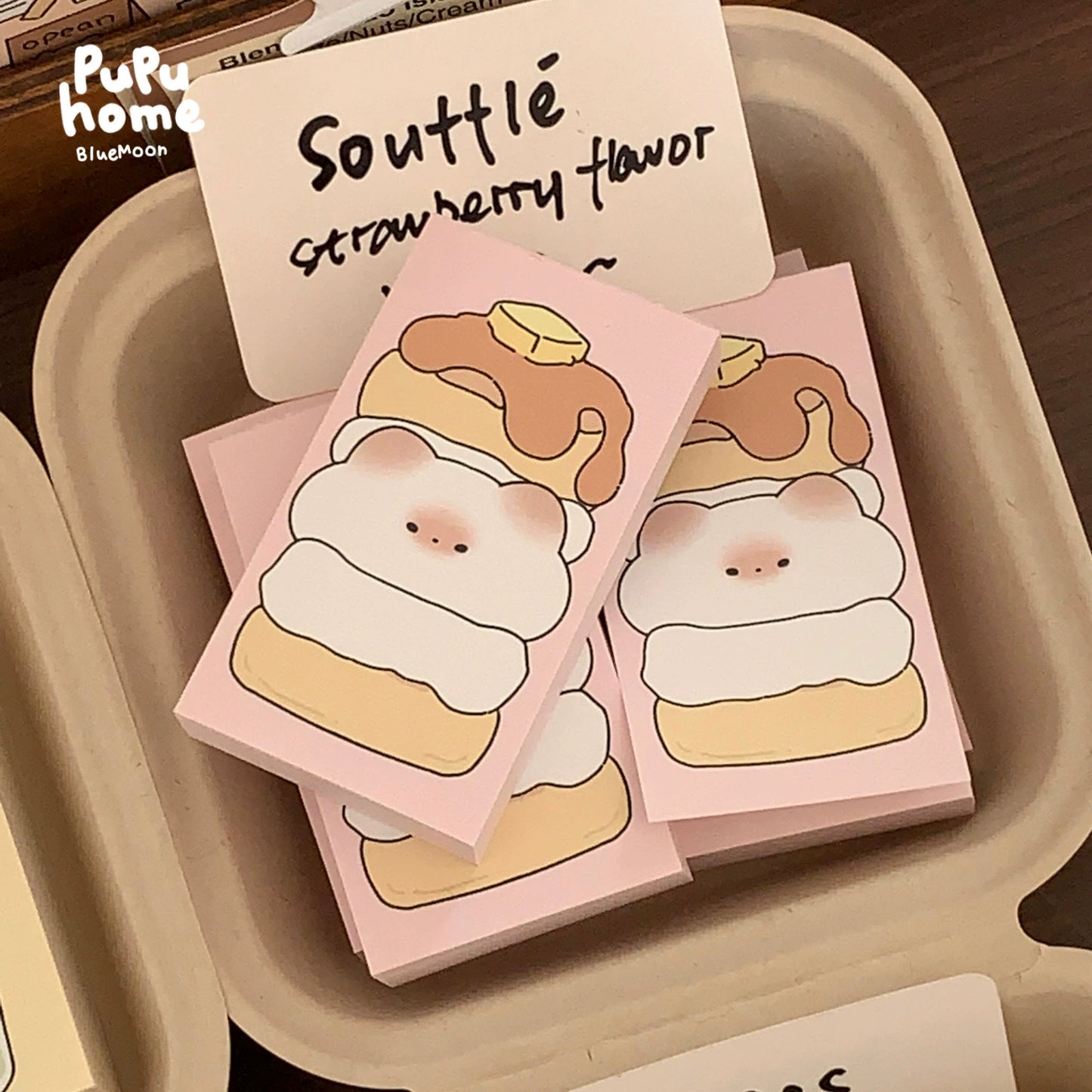 Mantou cat [pupuhome food series] mini note
