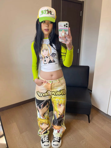 Misa heavy embroidered zip-up jeans