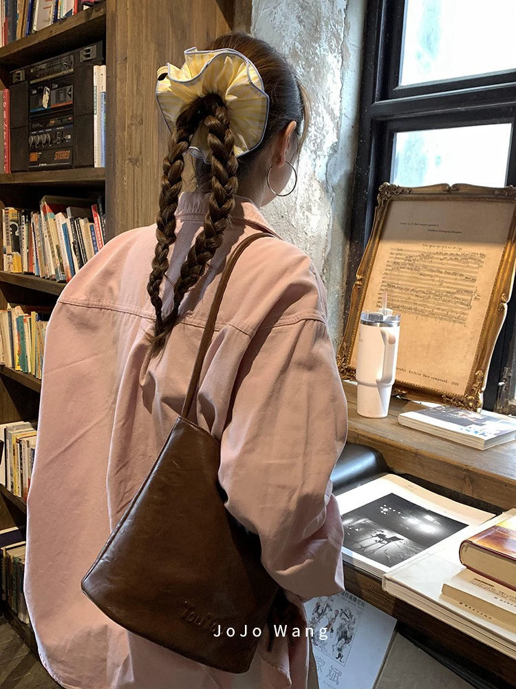 California Sunshine Hair Ring Style~Satin Intestine Ring