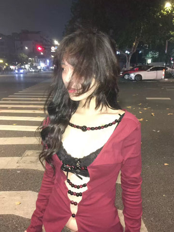 Waterbear New Year Limited Edition Original Design: Zen inspired Wooden Bead Top for Front and Back (Only available in one batch)