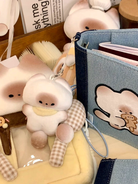 Mantou cat mini pupu plush pendant