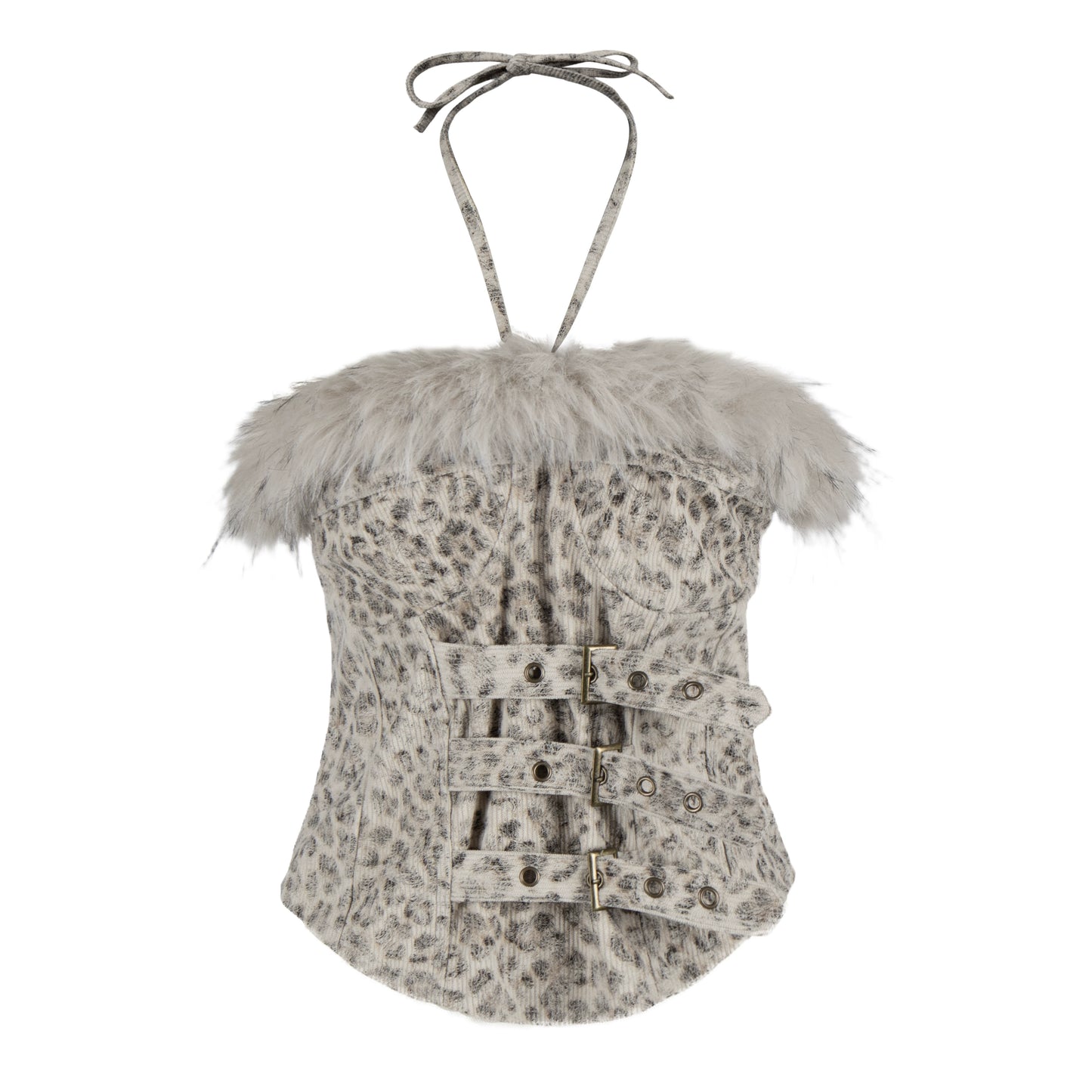 Cat ear hooded cotton jacket cami shorts set