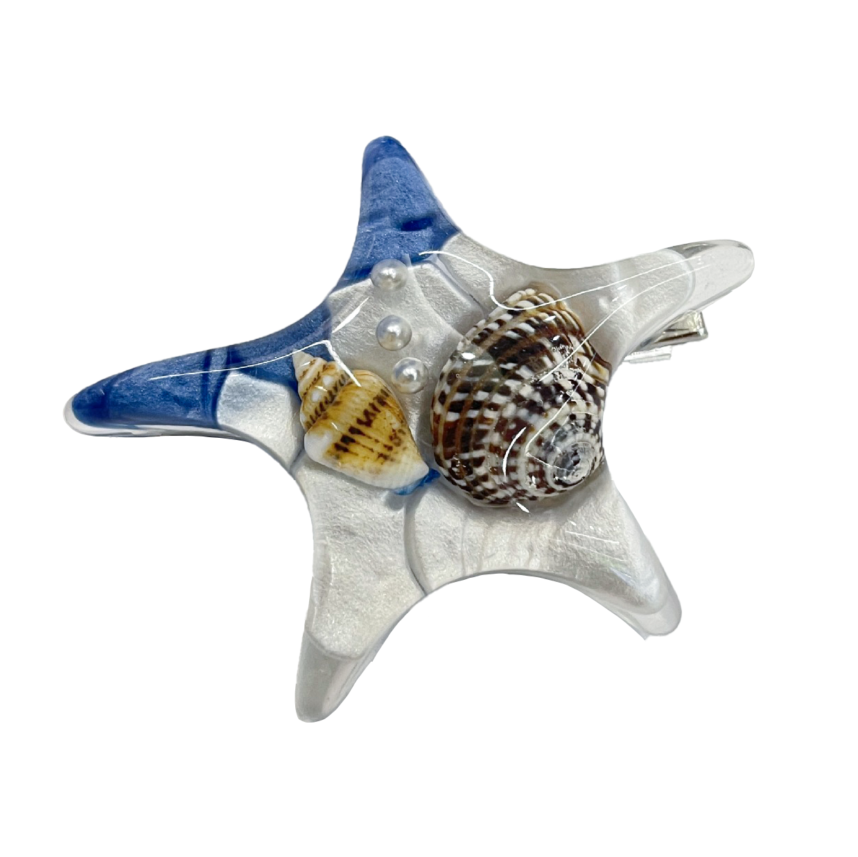 Shell Conch Sea Star Hair Clip