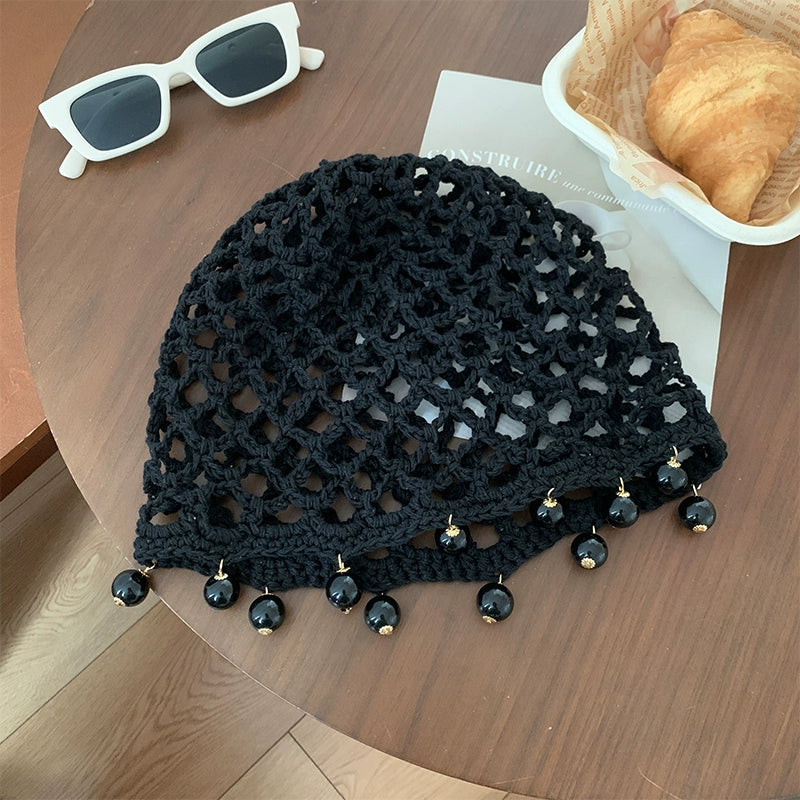 Hand woven hollow round bead toe cap