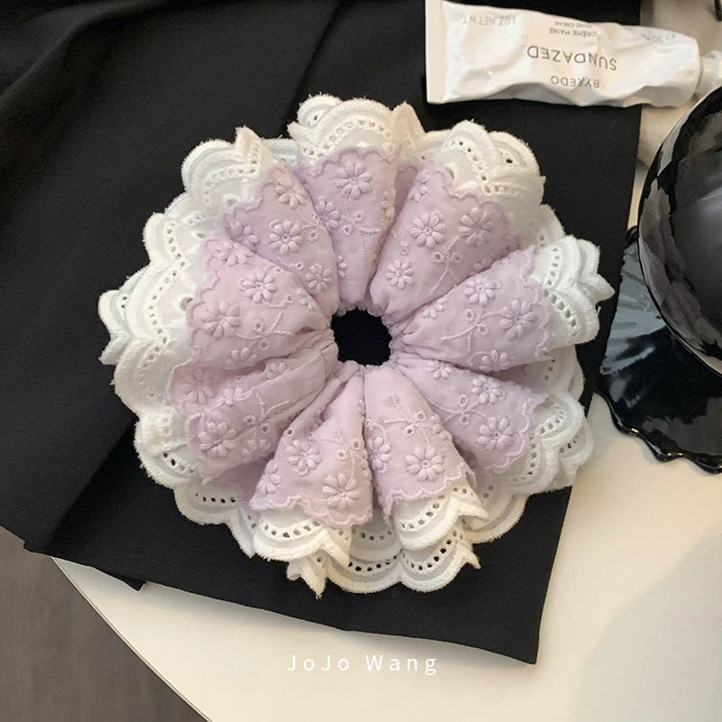 Hydrangea scrunchie