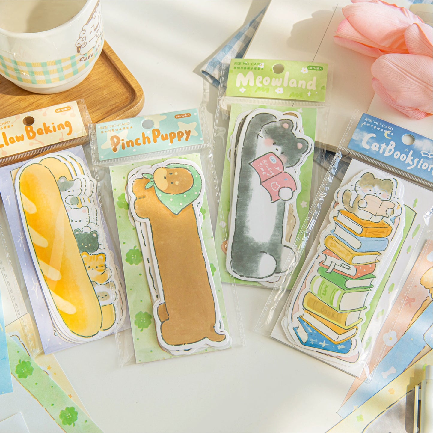 Cute cartoon combination notebook with cats and dogs