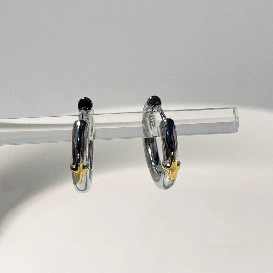 Y2K Blue Wishing Star Earrings