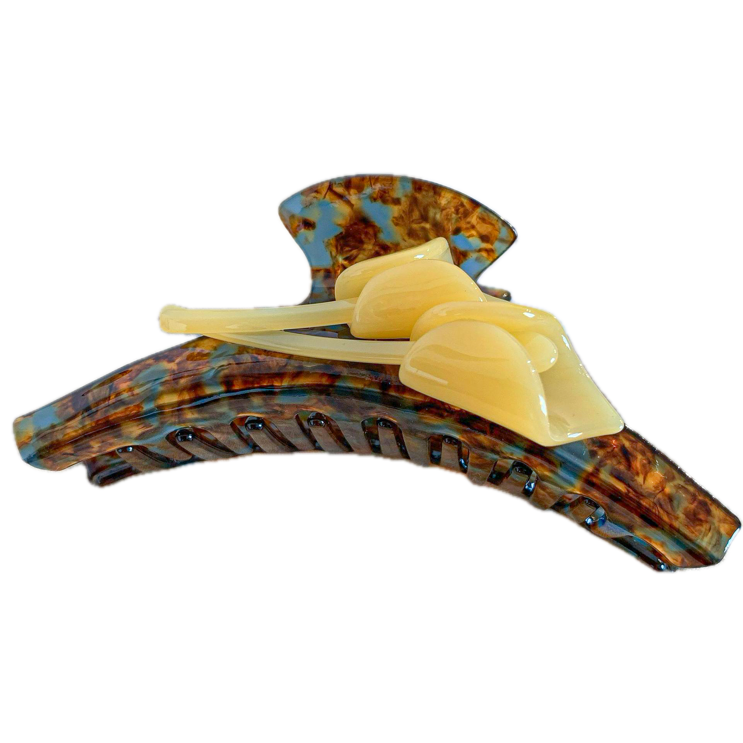 Spring Garden Flower Hair Shark Clip