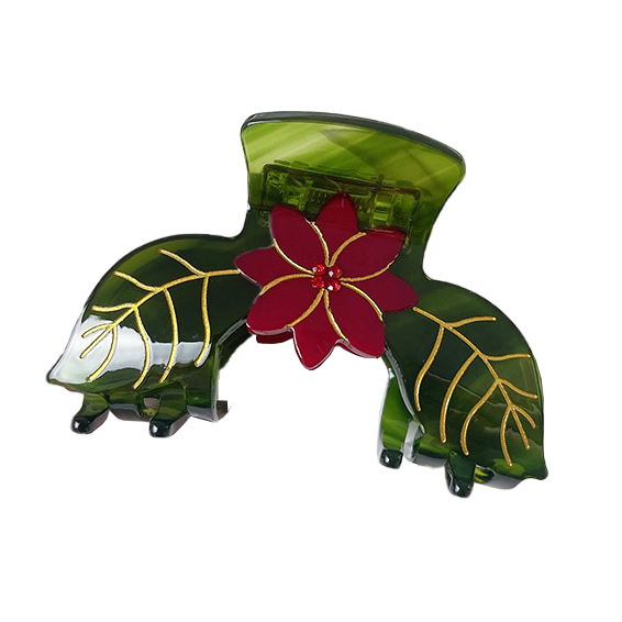 Spring Garden Flower Hair Shark Clip