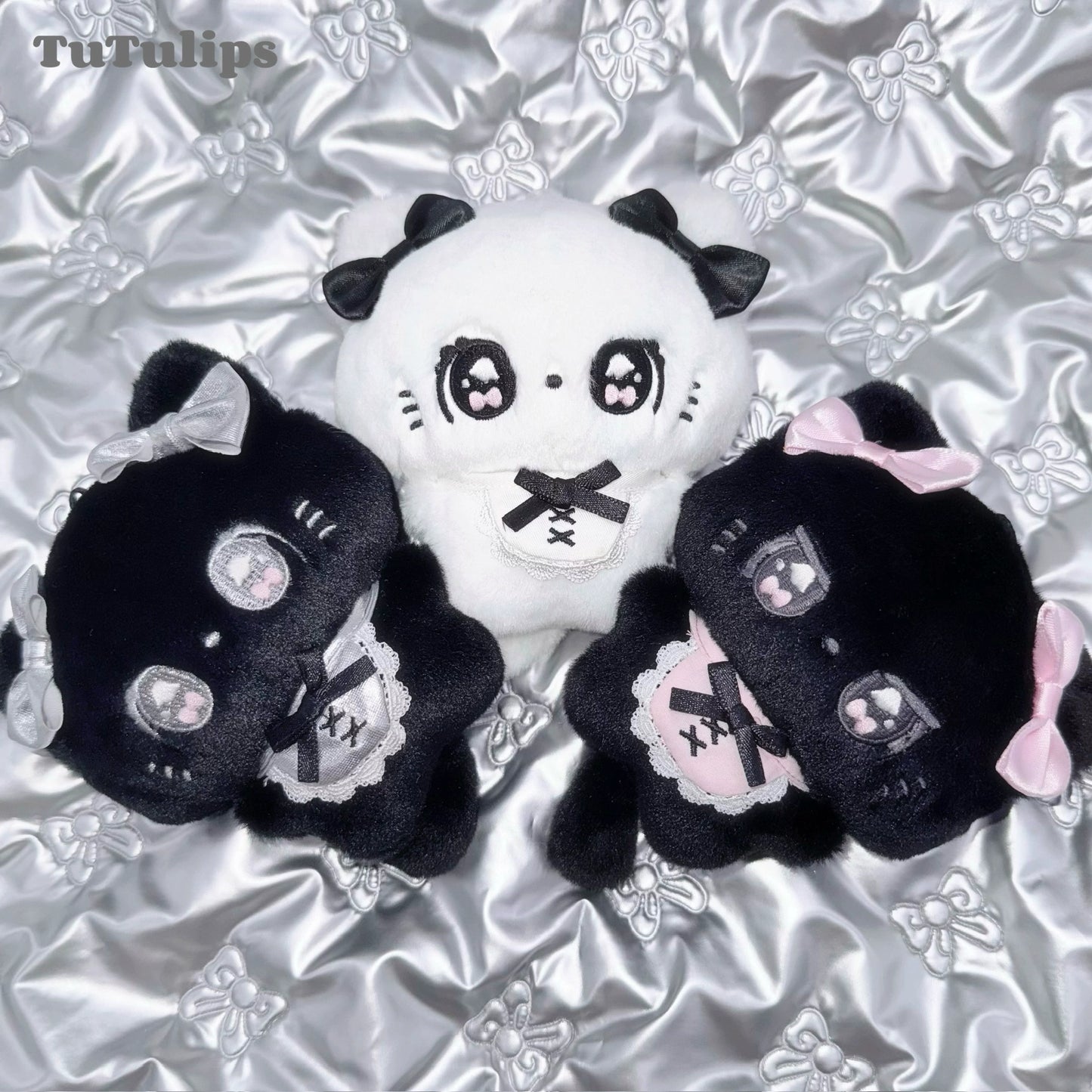 Don't mess with rabbits TuTu series cat plush pendant