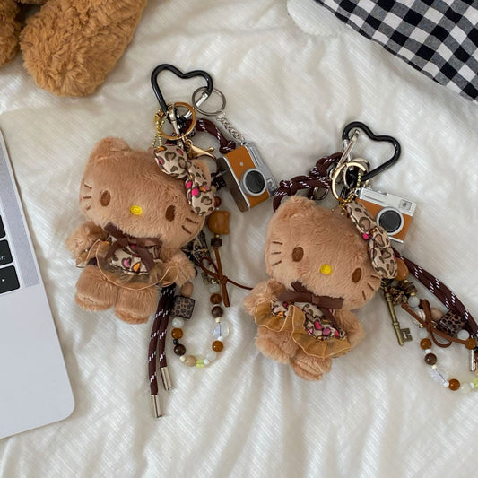 Coffee Brown Hellokitty Plush Charm