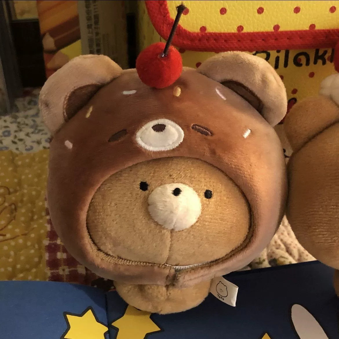 Chocolate Bean Bear Doll plush toy