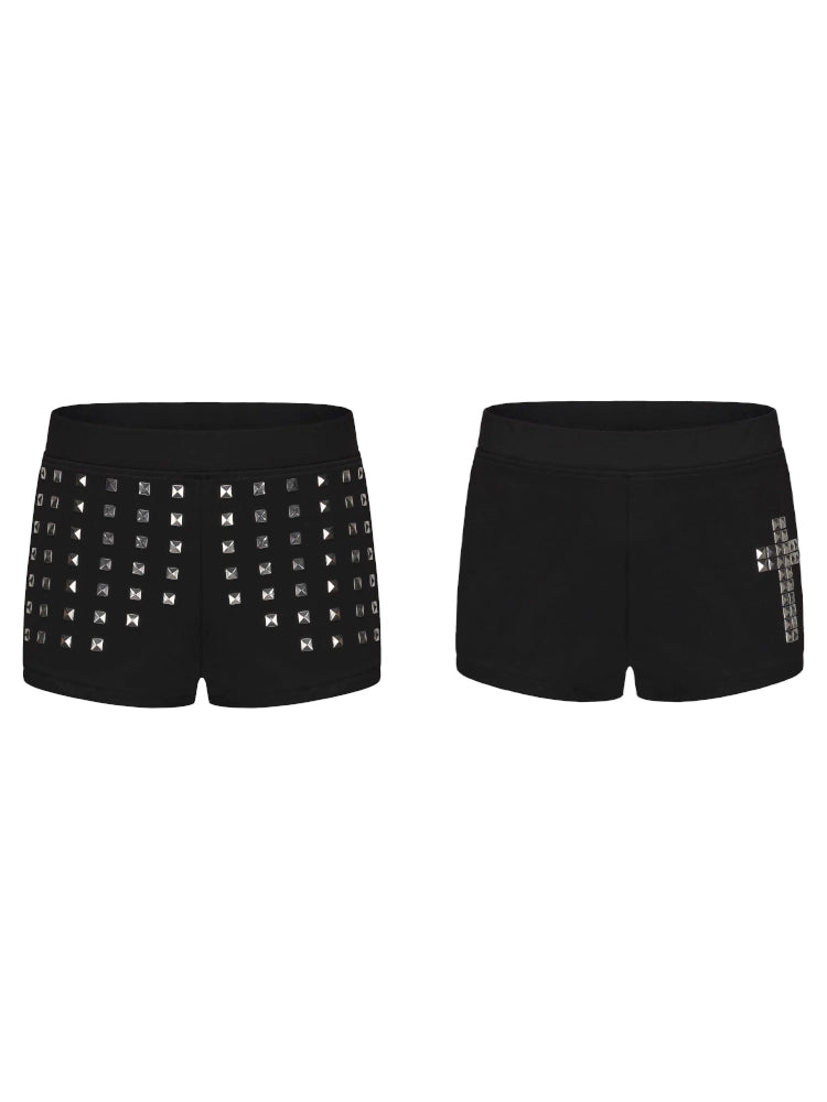 Low Waist Rivet Cross Shorts