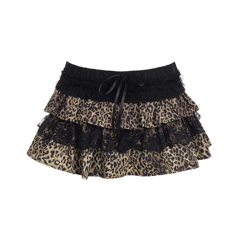 Lace patchwork cake skirt