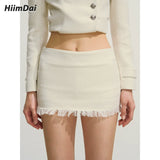 jacket tassel mini skirt set