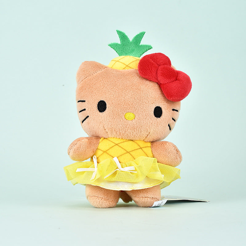 Hawaiian Pineapple Orchard Hello Kitty Plush Pendant