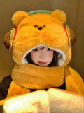 Burger Bear Hat and Scarf in One