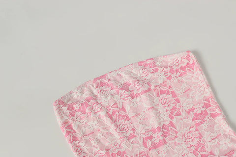 three-layer white lace dress