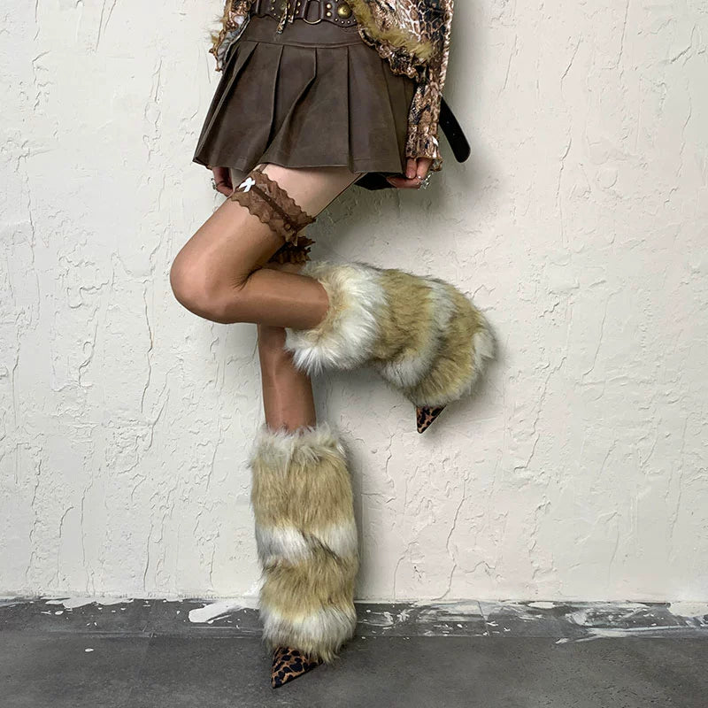 Retro Modern y2k Punk Garter Socks+Leg warmer