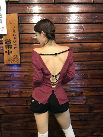 Waterbear New Year Limited Edition Original Design: Zen inspired Wooden Bead Top for Front and Back (Only available in one batch)