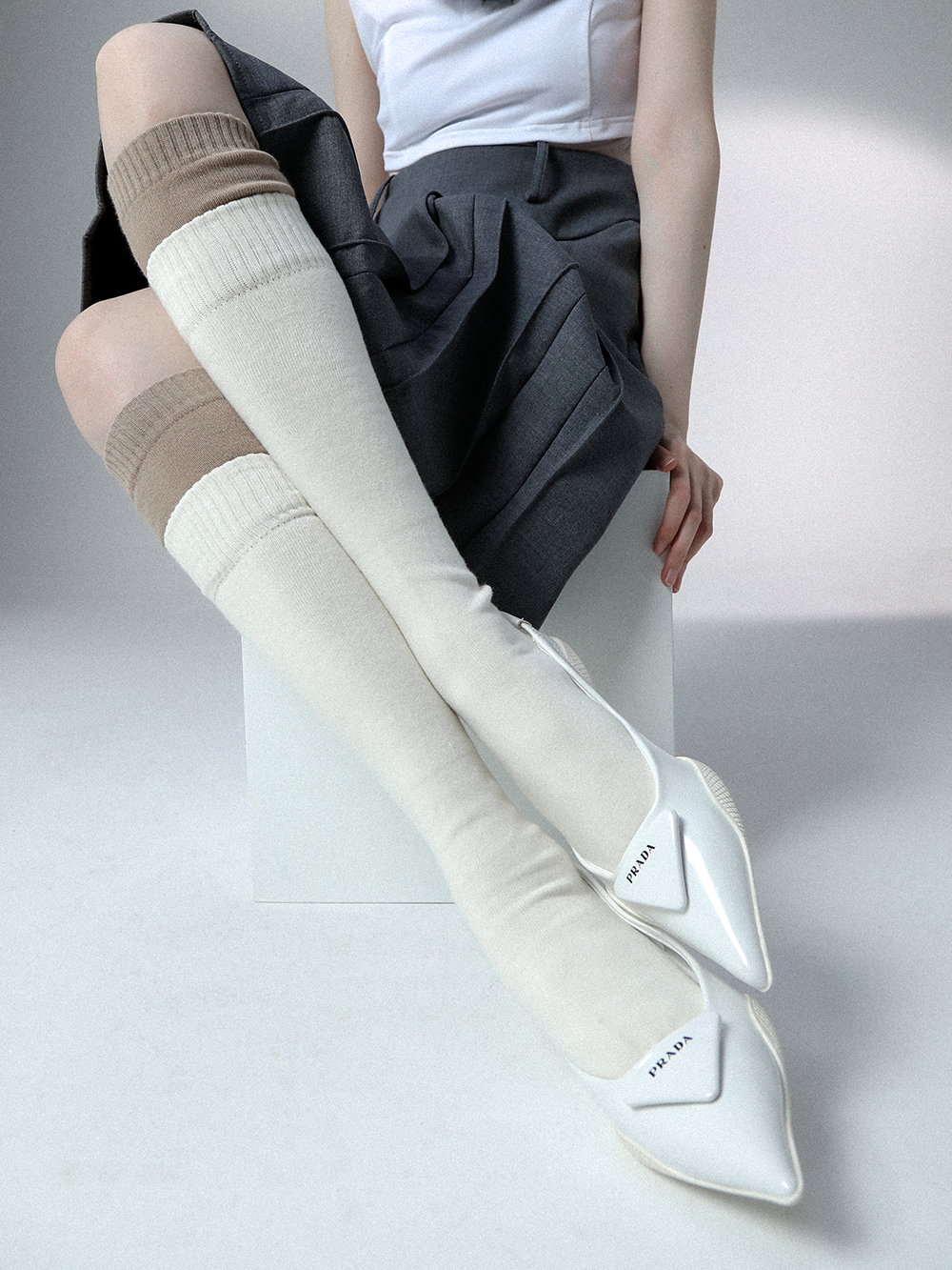 color matching long stockings