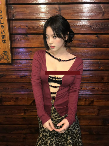 Waterbear New Year Limited Edition Original Design: Zen inspired Wooden Bead Top for Front and Back (Only available in one batch)