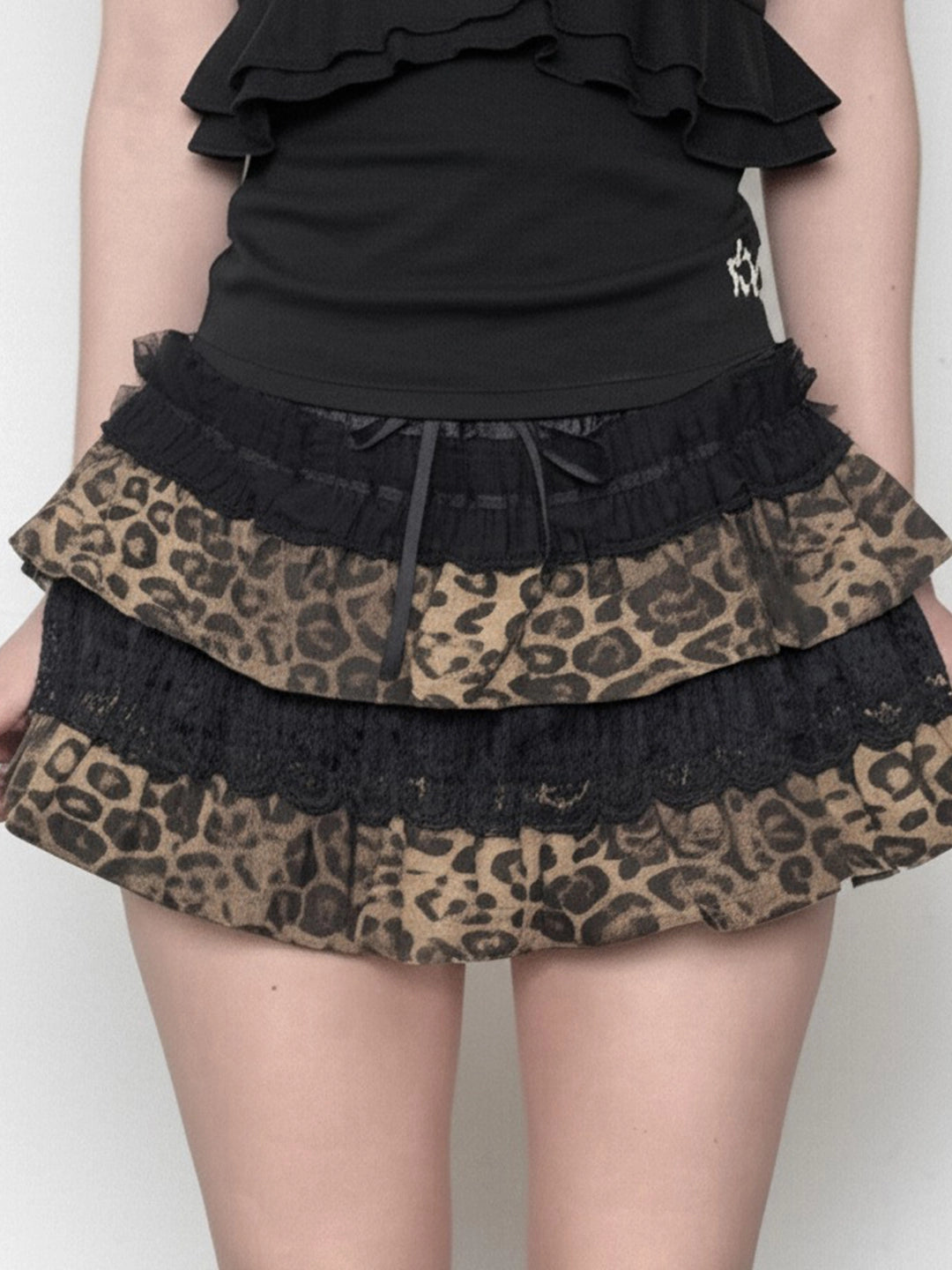 Lace patchwork cake skirt