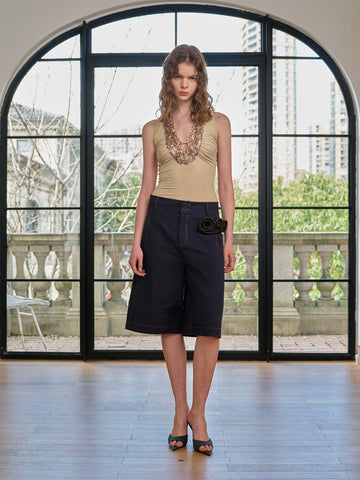 Sequin patchwork vest