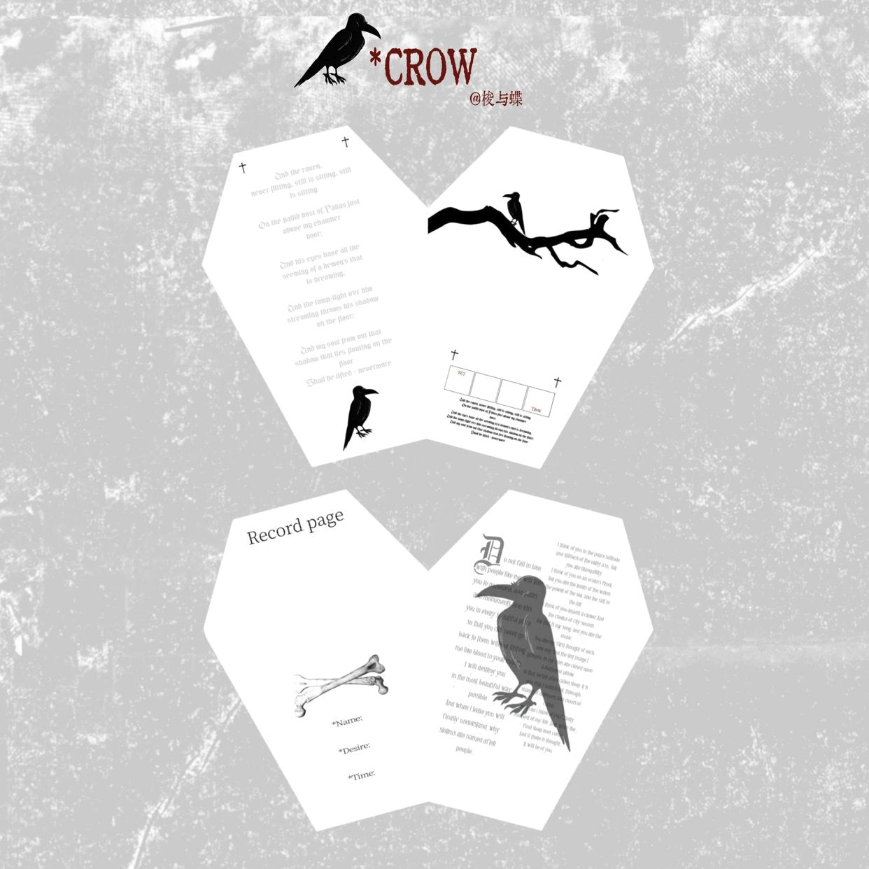 Crow Coffin Dark Cultural and Creative|Packing materials