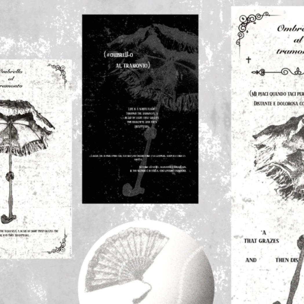 Sunset Umbrella * Medieval Dark Cultural Creation